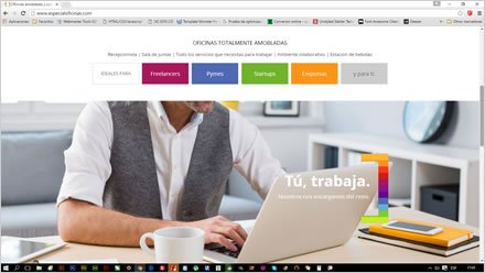 Home (scroll), Sitio web responsive Especial Oficinas