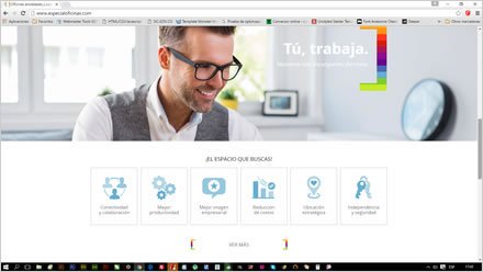 Home (scroll), Sitio web responsive Especial Oficinas