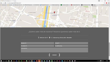 Home (scroll), Sitio web responsive Especial Oficinas