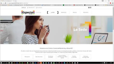La sede, Sitio web responsive Especial Oficinas