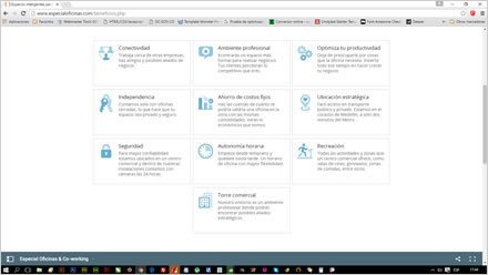 Beneficios (scroll), Sitio web responsive Especial Oficinas