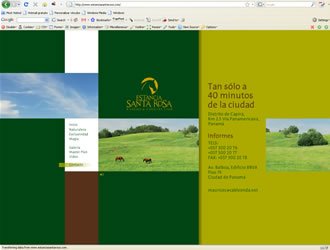 Contacto, Web Estancia Santa Rosa