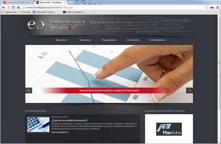Home 2, Web Joomla Estrategia en acción