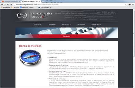 Servicios, Web Joomla Estrategia en acción
