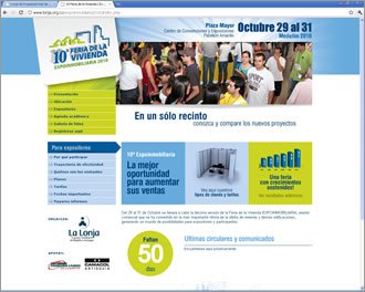 Home, Web Expoinmobiliaria 2010