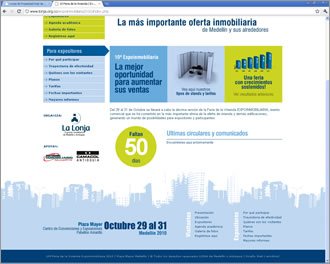 Home (scroll) / Pie, Web Expoinmobiliaria 2010