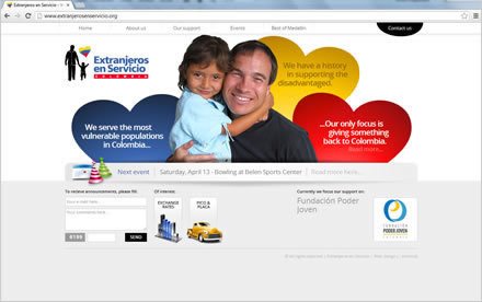 Home, Sitio web Joomla Extranjeros en Servicio