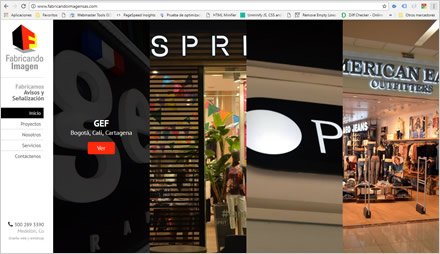 Home, Web Administrable Fabricando Imagen