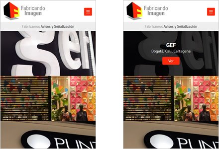 Adaptación Responsive, Web Administrable Fabricando Imagen