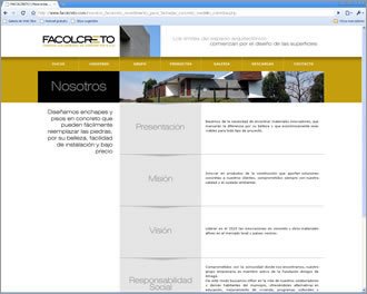 Nosotros, Web Facolcreto