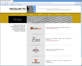 Grupo Empresarial, Web Facolcreto