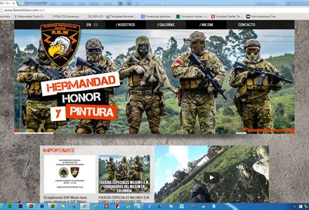 Home (2), Web JOOMLA Responsive FEM Milsim