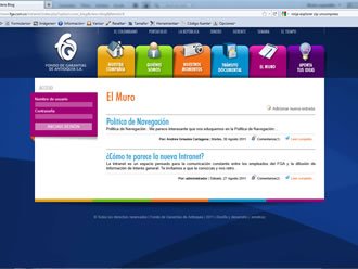 Blog, Intranet FGA