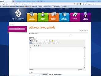 Entrada de blog, Intranet FGA