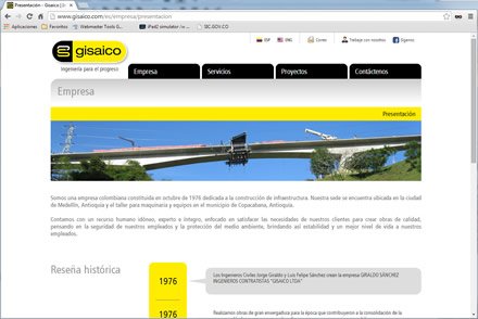 Historia, Sitio web Joomla Gisaico