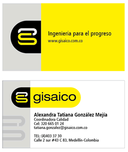 Tarjetas, Rediseño identidad Gisaico