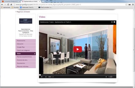 Video de proyecto, Responsive web Admin/ Grupo Dignus