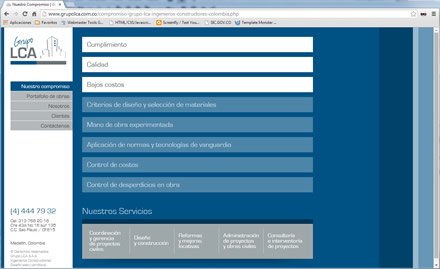 Compromiso, Web administrable Grupo LCA