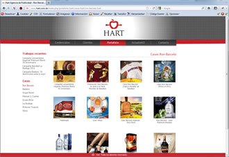 Campañas por cliente, Web CMS Joomla Hart