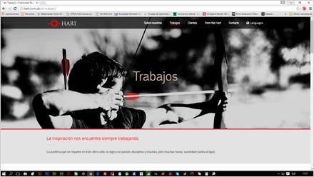 Trabajos, Web Wordpress Hart Publicidad