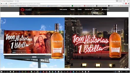 Detalle trabajo (scroll), Web Wordpress Hart Publicidad
