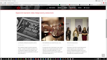 Blog (scroll), Web Wordpress Hart Publicidad