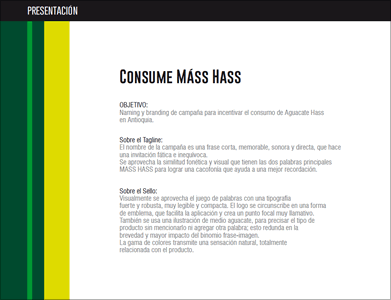 Manual de identidad, Branding campaña Corpoaguacate