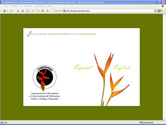 Selección de idioma, Web Asoheliconias