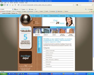 Vínculos, Web Hoteles de Medellín
