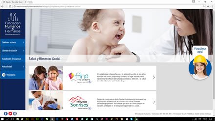 Programas, Web responsive Wordpress Fundación Humanos y Hermanos