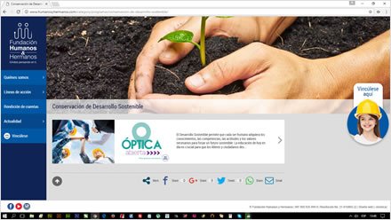 Programas, Web responsive Wordpress Fundación Humanos y Hermanos