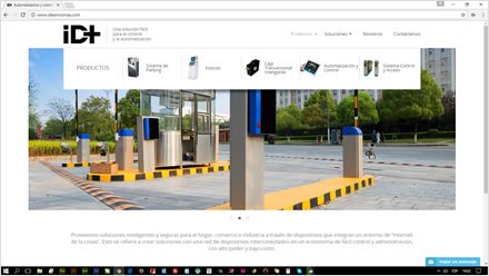 Menú productos, Web HTML5 administrable Ideamos más