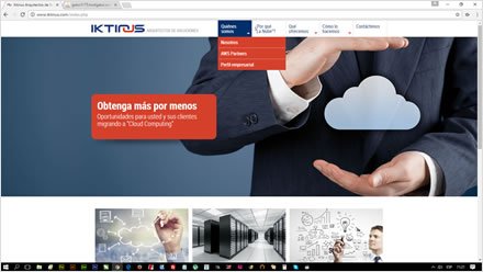 Menús, Web HTML5 responsive IKTINUS