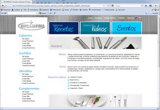 Nosotros, Web Incametal