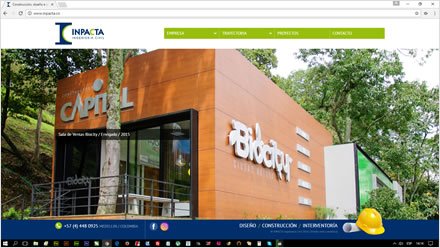 Home, Sitio HTML5 administrable Inpacta