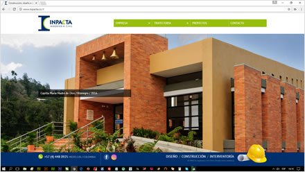 Home, Sitio HTML5 administrable Inpacta