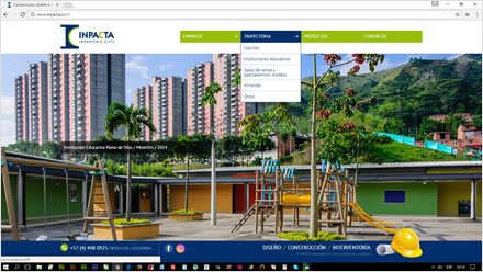 Home, Sitio HTML5 administrable Inpacta