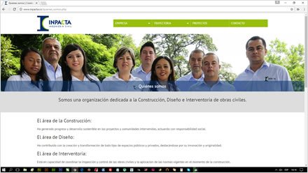 Empresa, Sitio HTML5 administrable Inpacta