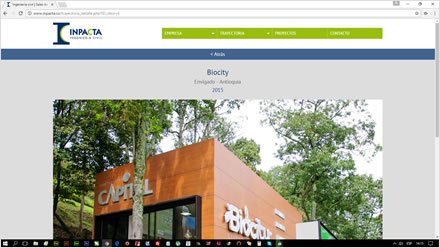 Detalle de obra, Sitio HTML5 administrable Inpacta