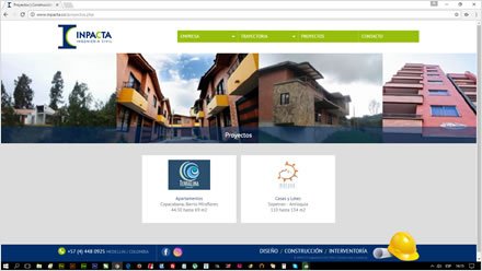 Proyectos propios, Sitio HTML5 administrable Inpacta