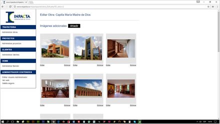 Administrador a la medida, Sitio HTML5 administrable Inpacta