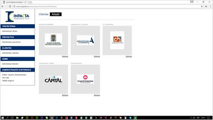 Administrador a la medida, Sitio HTML5 administrable Inpacta
