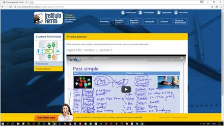 Ferrini Flex, Sitio Joomla responsive Instituto Ferrini