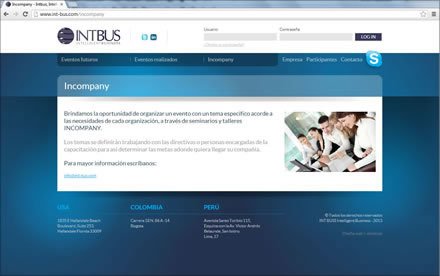 Empresa, Sitio web Joomla Intbus