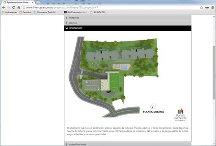 Proyecto (urbanismo), Sitio web administrable Intercasa