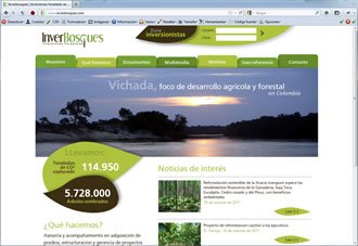 Home, Web y Extranet Inverbosques