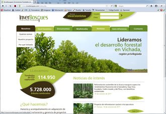 Home, Web y Extranet Inverbosques