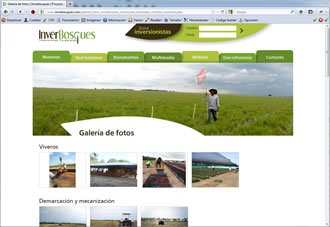 Galerías de fotos, Web y Extranet Inverbosques