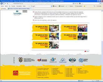Presentación (scroll), Web Feria Invierte en Casa