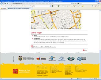 Detalle Ubicación Londres, Web Feria Invierte en Casa
